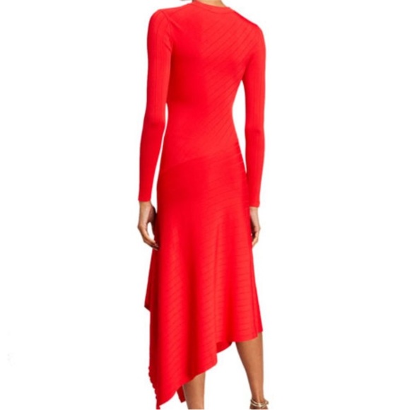 A.L.C Viviana Asymmetrical Long-Sleeve Dress - Picture 4 of 8